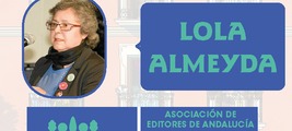 Firma de ejemlares de Lola Almeyda en la Feria del Libro de Madrid